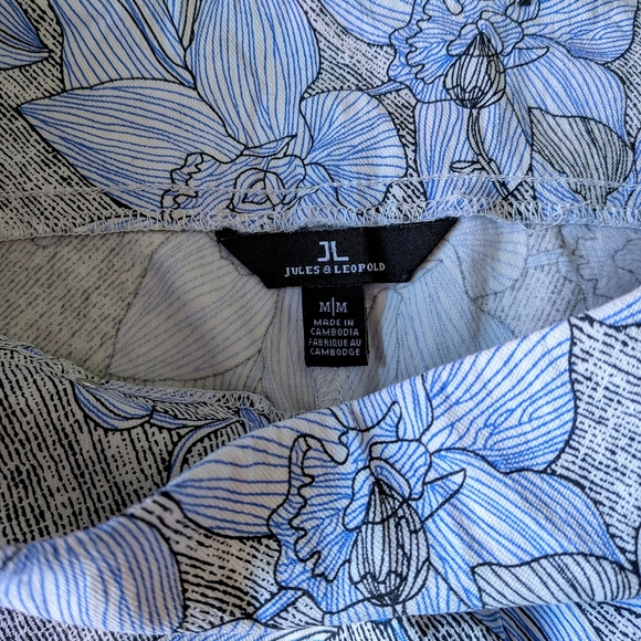 Jules & Leopold Pull On Capri Floral Print #47 - Picture 4 of 4